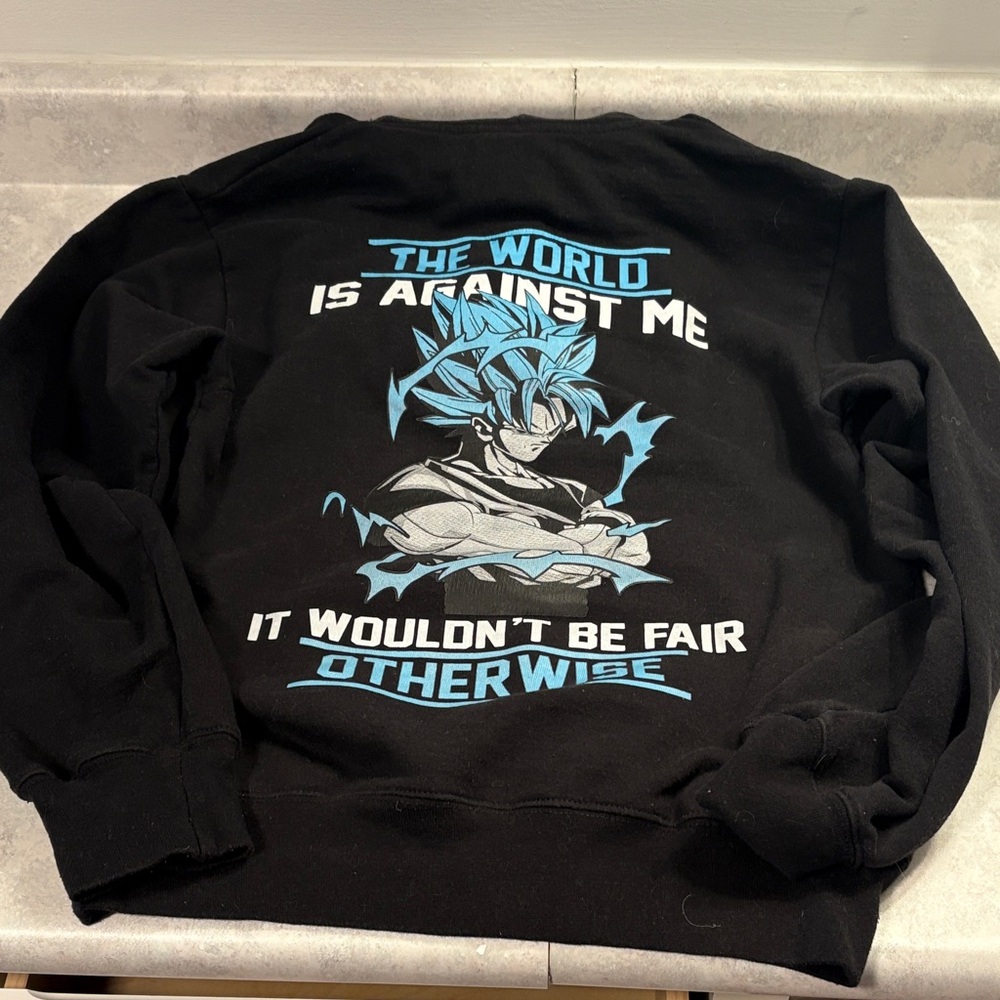Black and Blue Graphic Sweatshirt